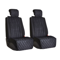 Комплект накидок на передние сиденья из алькантары (инфинити) Black
