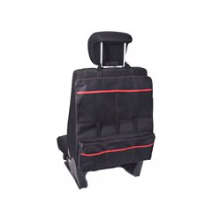Органайзер на спинку сиденья в багажник, с красной отстрочкой, размер 550*500мм