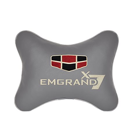 Подушка на подголовник экокожа L.Grey EMGRAND
