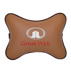 Подушка на подголовник экокожа Fox GREAT WALL