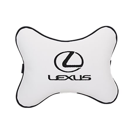 Подушка на подголовник экокожа Milk (черная) LEXUS