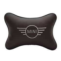 Подушка на подголовник экокожа Coffe MINI