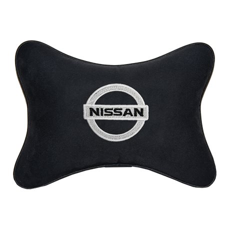 Подушка на подголовник алькантара Black NISSAN