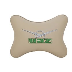 Подушка на подголовник экокожа Beige UAZ