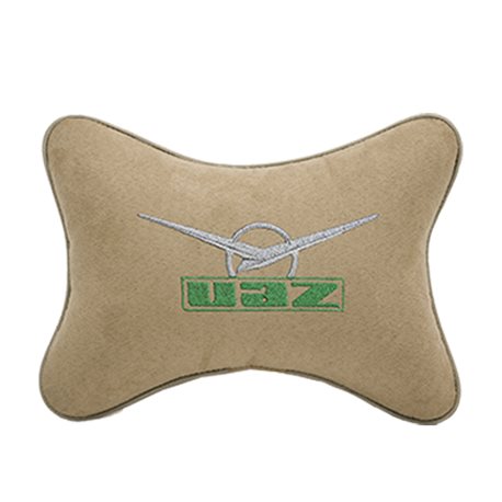 Подушка на подголовник алькантара Beige UAZ