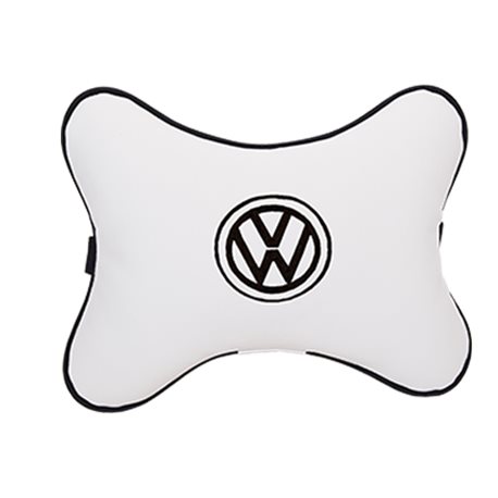 Подушка на подголовник экокожа Milk (черная) VW