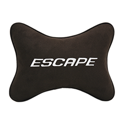 Подушка на подголовник алькантара Coffee с логотипом автомобиля FORD Escape