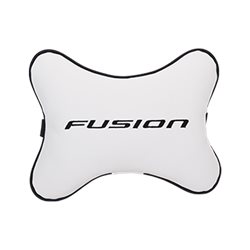 Подушка на подголовник экокожа Milk с логотипом автомобиля FORD Fusion