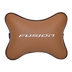 Подушка на подголовник экокожа Fox с логотипом автомобиля FORD Fusion