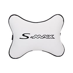 Подушка на подголовник экокожа Milk с логотипом автомобиля FORD S-Max