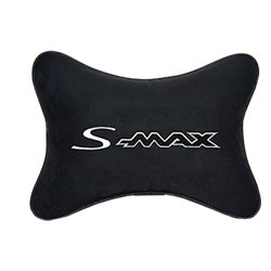Подушка на подголовник алькантара Black с логотипом автомобиля FORD S-Max