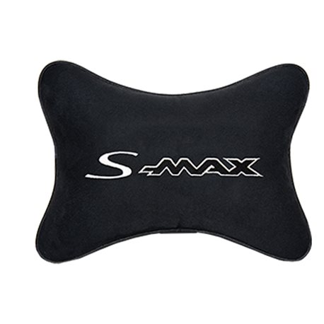 Подушка на подголовник алькантара Black с логотипом автомобиля FORD S-Max