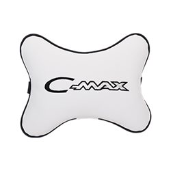 Подушка на подголовник экокожа Milk с логотипом автомобиля FORD C-Max