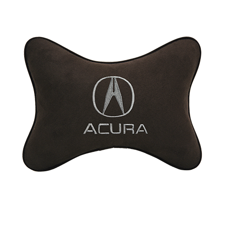 Подушка на подголовник алькантара Coffee ACURA